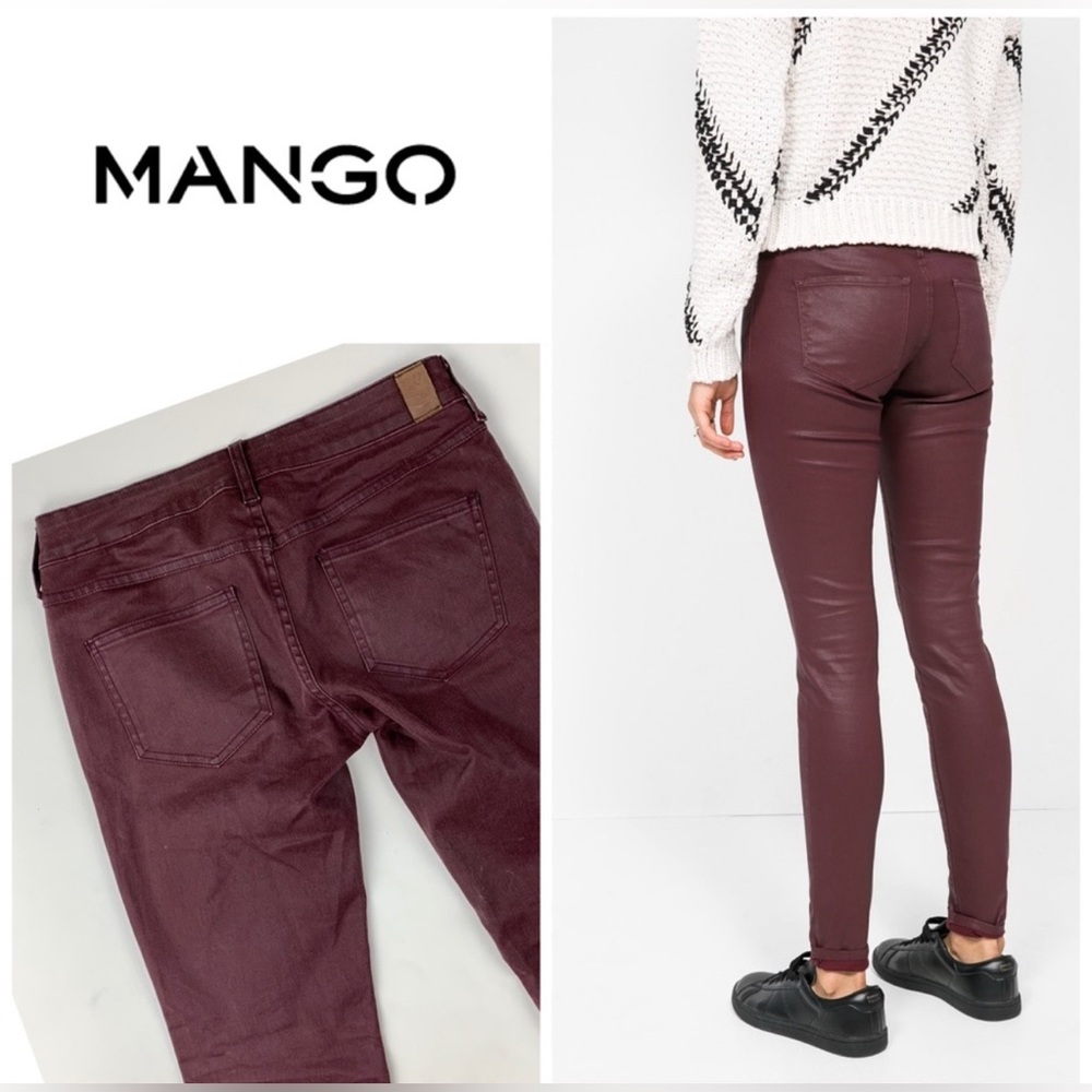 MANGO Denim Women’s BELLE Coated Skinny Jeans- SZ: 2 // DISCOUNTED SHIPPING